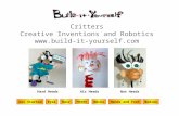 Critters Creative Inventions and Robotics  Heads Air HeadsNut Heads Hands and FeetGet StartedHairEyesBodiesNecks Hard Heads.