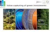Value capturing of green investments. Greenpolicy and ambition Green investments by city Green development in city.