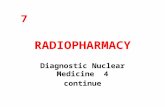 RADIOPHARMACY Diagnostic Nuclear Medicine 4 continue 7.