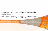 1 Chapter 15: Multiple Deposit Creation and the Money Supply Process.