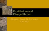Equilibrium and Disequilibrium Messere - Grade 11 Economics CIE 3M7.