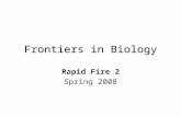 Frontiers in Biology Rapid Fire 2 Spring 2008. Today's Agenda Honey Bees Obesity Meat RNAi Stem Cells revisited Science and Religion.