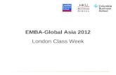 EMBA-Global Asia 2012 London Class Week. Welcome from Sir Andrew Likierman Dean, London Business School and Andrew Scott Deputy Dean, Programmes.