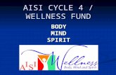 AISI CYCLE 4 / WELLNESS FUND BODY MIND SPIRIT. SUCCESS THROUGH COLLABORATION- WELLNESS: BODY, MIND AND SPIRIT LET’S FILL THE CUP TODAY.