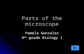 Parts of the microscope Pamela Gonzalez 9 th grade Biology I.
