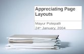 Appreciating Page Layouts Mayur Polepalli 24 th January, 2004.