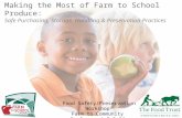 Making the Most of Farm to School Produce: Safe Purchasing, Storage, Handling & Preservation Practices Food Safety/Preservation Workshop Farm to Community.