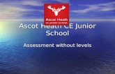 Ascot Heath CE Junior School Assessment without levels.