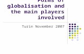 Forms of globalisation and the main players involved Turin November 2007.