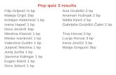 Pop quiz 3 results Filip Grljević ½ bpAna Grubišić 2 bp Mateja Grgić 1bpAnamari Hušnjak 2 bp Kristijan Keleminić 1 bpStella Kević 2 bp Ivana Hapač 1 bpGabrijela.