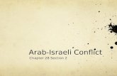 Arab-Israeli Conflict Chapter 28 Section 2. Conflict over Palestine After WWI and the break up of the Ottoman Empire, Britain had control over Arab Palestine.
