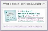What is Health Promotion & Education? .
