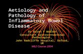 Aetiology and Pathology of Inflammatory Bowel Disease. Dr Bryan F Warren Consultant Gastrointestinal Pathologist, John Radcliffe Hospital, Oxford, UK M62.