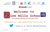 19/09/20154+ Welcome1 Welcome to Glen Hills School An Academy Member of The Fosse Trust Bookmark us! .