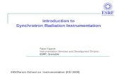 Introduction to Synchrotron Radiation Instrumentation Pablo Fajardo Instrumentation Services and Development Division ESRF, Grenoble EIROforum School on.