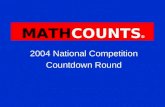 2004 National Competition Countdown Round MATHCOUNTS 