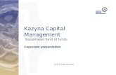 2010 December Kazyna Capital Management Kazakhstan fund of funds Corporate presentation.