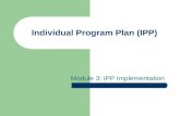 Individual Program Plan (IPP) Module 3: IPP Implementation