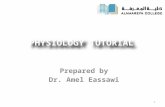 PHYSIOLOGY TUTORIAL Prepared by Dr. Amel Eassawi 1