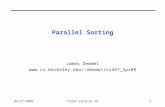 04/27/2009CS267 Lecture 241 Parallel Sorting James Demmel demmel/cs267_Spr09.
