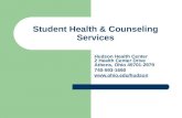 Hudson Health Center 2 Health Center Drive Athens, Ohio 45701-2979 740-593-1660  Student Health & Counseling Services.