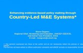 Enhancing evidence-based policy making through Country-Led M&E Systems* Marco Segone, Regional Chief, Monitoring and Evaluation, UNICEF CEE/CIS, and former.