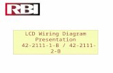 LCD Wiring Diagram Presentation 42-2111-1-B / 42-2111-2-B.