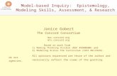 Model-based Inquiry: Epistemology, Modeling Skills, Assessment, & Research Janice Gobert The Concord Consortium mac.concord.org mtv.concord.org Based on.