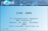 16.11.2006KEG seminar1 ISWC 2006 5 th International Semantic Web Conference Athens, GA, USA, November 2006 .