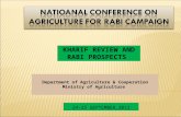 KHARIF REVIEW AND RABI PROSPECTS Department of Agriculture & Cooperation Ministry of Agriculture 24-25 SEPTEMBER,2012.