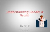 Health & Gender wk 3:2 Summer 08 1 Understanding Gender & Health Wk 3: 2.