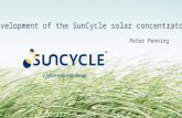 Peter Penning Development of the SunCycle solar concentrator.