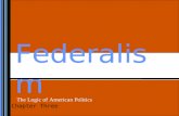 Federalism Chapter Three The Logic of American Politics.
