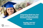 Integrating EQuIP into Your State’s Common Core State Standards Implementation Strategy Tuesday, April 29 th 3:00-4:00 p.m. ET.