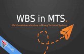 WBS in MTS. Work breakdown structure in Mining Technical Systems.
