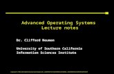 Copyright © 1995-2006 Clifford Neuman and Dongho Kim - UNIVERSITY OF SOUTHERN CALIFORNIA - INFORMATION SCIENCES INSTITUTE Advanced Operating Systems Lecture.