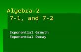 7-1, and 7-2 Exponential Growth Exponential Decay Algebra-2.