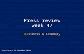 Press review week 47 Business & Economy Team Cypress 26 November 2009.