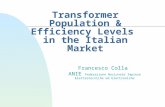 Transformer Population & Efficiency Levels in the Italian Market Francesco Colla ANIE Federazione Nazionale Imprese Elettrotecniche ed Elettroniche.