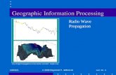 9/21/2015© 2009 Raymond P. Jefferis III Lect 09 - 1 Geographic Information Processing Radio Wave Propagation Line-of-Sight Propagation in cross-section.