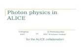 Photon physics in ALICE Y.Kharlov D.Peressounko IHEP RRC “Kurchatov Institute” for the ALICE collaboration and.
