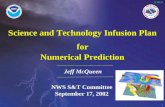 1 9/21/2015 Science and Technology Infusion Plan for Numerical Prediction Science and Technology Infusion Plan for Numerical Prediction NWS S&T Committee.