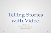 Telling Stories with Video JRNL 10 Hofstra University Prof. Vaccaro.