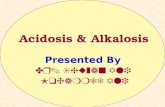 Acidosis & Alkalosis Presented By Dr. Shuzan Ali Mohammed Ali.