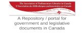 A Repository / portal for government and legislative documents in Canada.