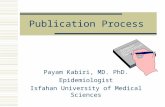 Publication Process Payam Kabiri, MD. PhD. Epidemiologist Isfahan University of Medical Sciences Synopsis Dissertation Thesis.