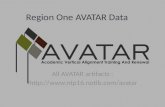 Region One AVATAR Data All AVATAR artifacts :