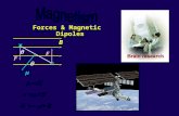 Forces & Magnetic Dipoles B x. F F    Today... Application of equation for trajectory of charged particle in a constant magnetic field: Mass Spectrometer.