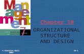 Chapter 10 ORGANIZATIONAL STRUCTURE AND DESIGN © Prentice Hall, 200210-1.