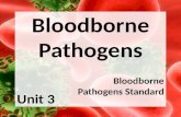 Bloodborne Pathogens Bloodborne Pathogens Standard Unit 3
